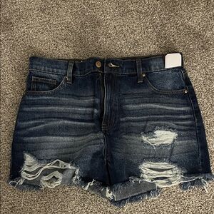 NOBO Midnight Blue Ripped Jean Shorts NWT!